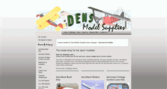 Desktop Screenshot of densmodelsupplies.co.uk